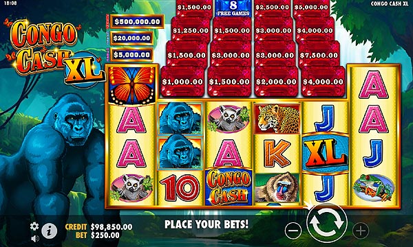 Congo Cash XL slot with free demo mode for practice